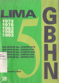 Image of Lima GBHN (1973-1978-1983-1988-1993)