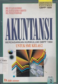Image of Akuntansi 2 untuk SMU Kelas 2 Kurikulum Baru 1994
