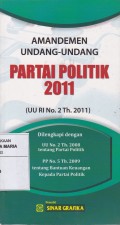 Amandemen Undang-undang Partai Politik 2011 (UU RI No. 2 Th. 2011)