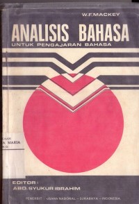 Image of Analisis Bahasa Untuk Pengajaran bahasa