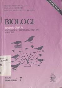 Image of Biologi untuk SMA Jilid IIIA Kelas III Semester 5
