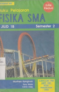 Image of Buku Pelajaran Fisika SMA Jilid 1B Semester 2