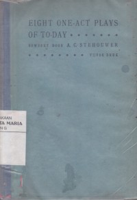 Image of Eight One-Act Plays of To-Day