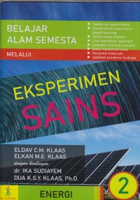 Image of Belajar alam semesta melalui eksperimen sains buku 2 seri energi