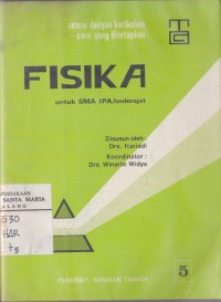 Image of Fisika 5 untuk SMA - IPA/Sederajat Kelas 3 Semester 5