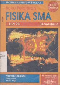 Image of Buku Pelajaran Fisika SMA Jilid 2B Semester 4