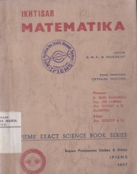Image of Ikhtisar Matematika untuk SMA dan Sederajat