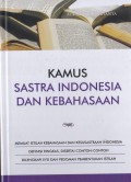 Kamus Sastra Indonesia dan Kebahasaan