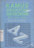 Kamus Singkatan dan Akronim Baru dan Lama