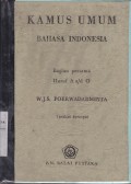 Kamus Umum Bahasa Indonesia Bagian Pertama Huruf A s/d O