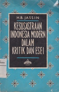 Image of Kesusastraan Indonesia Modern Dalam Kritik dan Esei I