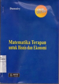 Image of Matematika Terapan untuk Bisnis dan Ekonomi