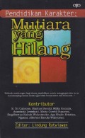 Pendidikan karakter : Mutiara yang hilang