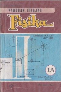 Image of Panduan Belajar Fisika (Pansik) Jilid 1A untuk SMA kelas 1 Semester 1 Program Inti