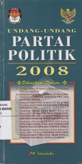 Undang-undang Partai Politik 2008