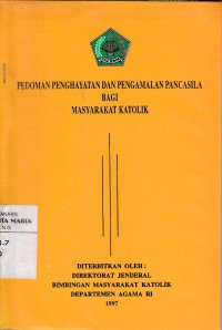 Image of Pedoman Penghayatan Dan Pengamalan Pancasila Bagi Masyarakat Katolik