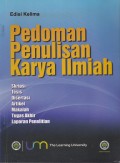 Pedoman Penulisan Karya Ilmiah, Skripsi , Tesis, Disertasi, Artikel, Makalah, Tugas Akhir, Laporan Penelitian
