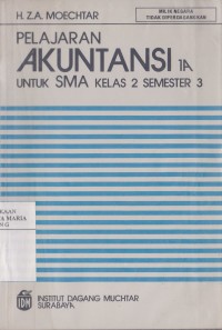 Image of Pelajaran Akuntansi 1A untuk SMA Kelas II Program A3 Kurikulum 1984 (Semester 3)