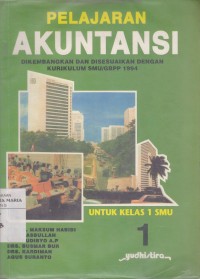Image of Pelajaran Akuntansi 1 untuk Kelas 1 SMU