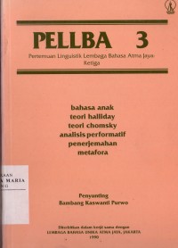 Image of Pellba 3 Bahasa Anak Teori Hallday Teori Chomsky Analisis Performatif Penerjemahan Metafora