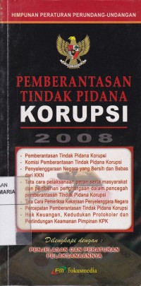 Image of Pemberantasan Tindak Pidana Korupsi 2008