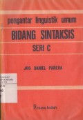 Pengantar Linguistik Umum Bidang Sintaksis Seri C