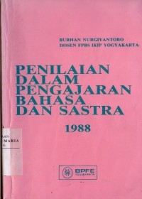 Image of Penilaian Dalam Pengajaran Bahasa dan Sastra
