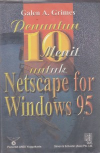 Image of Penuntun 10 menit untuk Netscape for Windows 95
