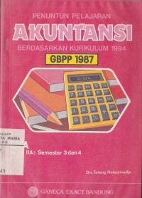 Image of Penuntun Pelajaran Akuntansi untuk SMA Kelas IIA3 Semester 3 dan 4