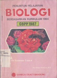 Image of Penuntun Pelajaran Biologiuntuk SMA Kelas IIA1 Semeter 3 dan 4