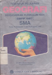 Image of Penuntun Pelajaran Geografi untuk SMA Kelas III semester 5 dan 6