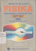 Penuntun Pelajaran Fisika SMA Kelas III A1 Semester 5 dan 6