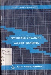 Image of Perundang-Undangan Agraria Indonesia