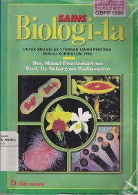 Image of Sains Biologi-1a untuk SMU Kelas 1 Tengah Tahun Pertama