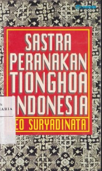Image of Sastra Peranakan Tionghoa Indonesia