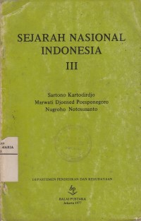 Image of Sejarah Nasional Indonesia III