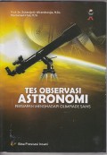Tes observasi astronomi persiapan menghadapi olimpiade sains