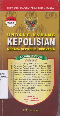 Image of Undang - Undang Kepolisian Negara Republik Indonesia