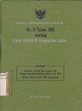 Undang-Undang Republik Indonesia No: 14 Tahun 1992 tentqng Lalu Lintas & Angkutan Jalan