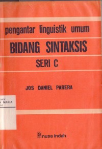 Image of Pengantar Linguistik Umum Bidang Sintasksis Seri C