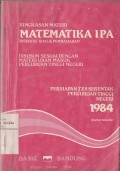 Ringkasan Matematika IPA Disertai Soal dan Pembahasan Disusun Sesuai dengan Materi Ujian Masuk Perguruan Tinggi Negeri: Persiapan Tes Serentak Perguruan Tinggi Negeri 1984