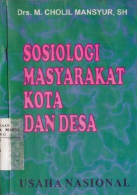 Image of Sosiologi Masyarakat Kota dan Desa