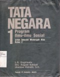 Tata Negara I Program Ilmu-ilmu Sosial Untuk SMA Kelas II